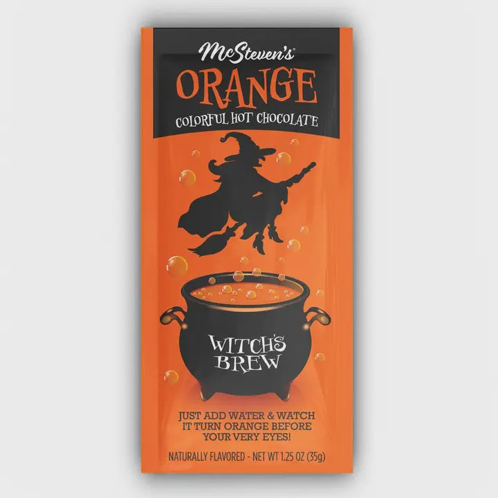 Witch's Brew Orange Colored Hot Chocolate