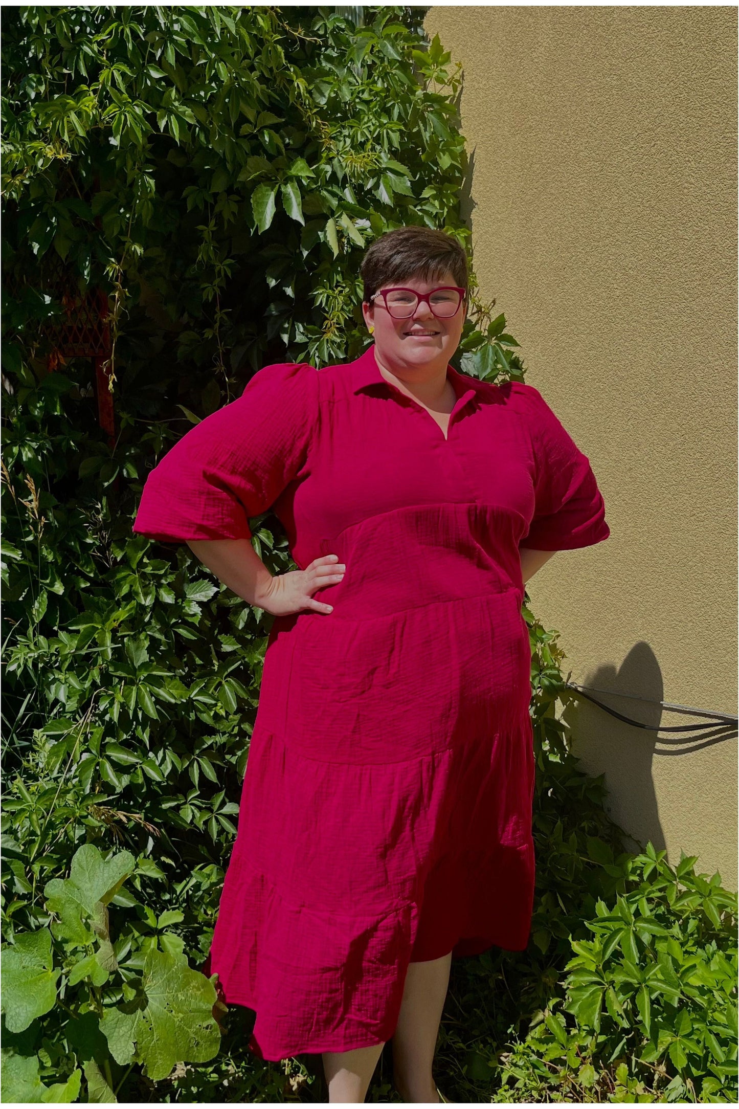 Umgee Raspberry Tiered Maxi