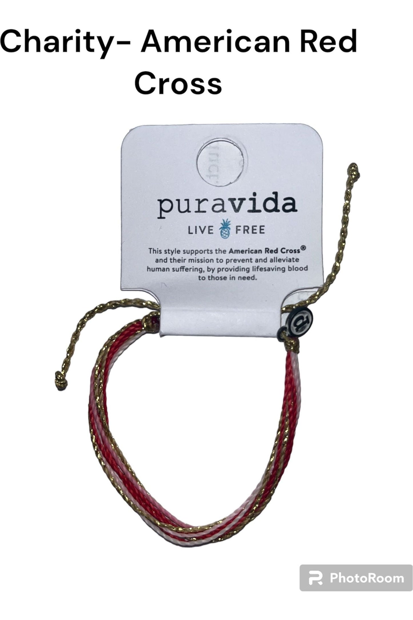 Pura Vida American Red Cross Bracelet