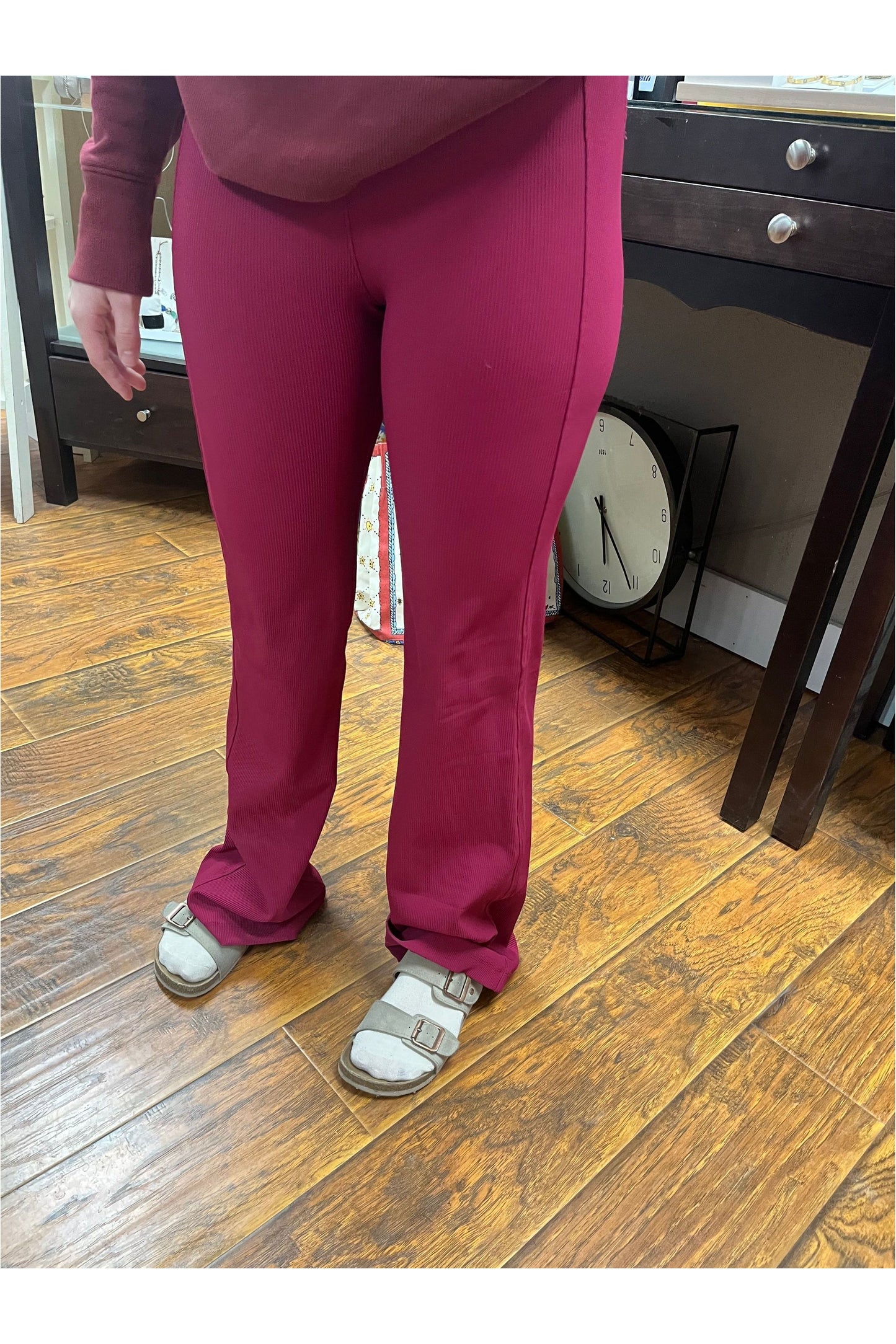 Rae Mode Pin Tuck Flare Leggings
