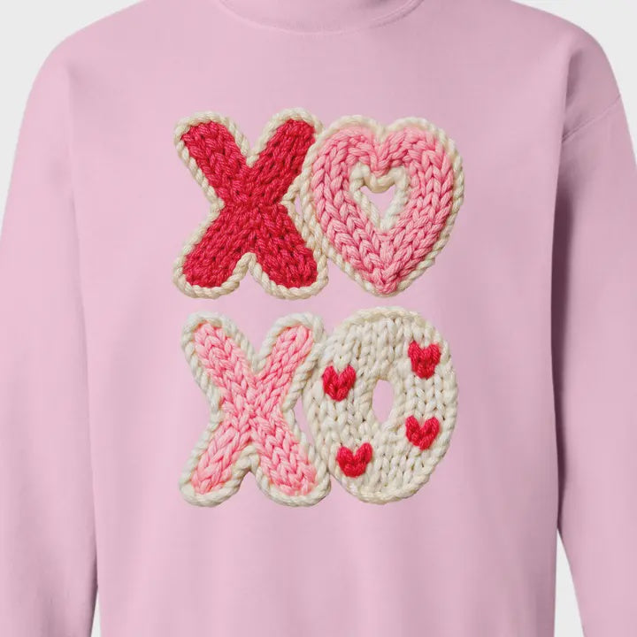 XOXO Knit Tshirt - Pink