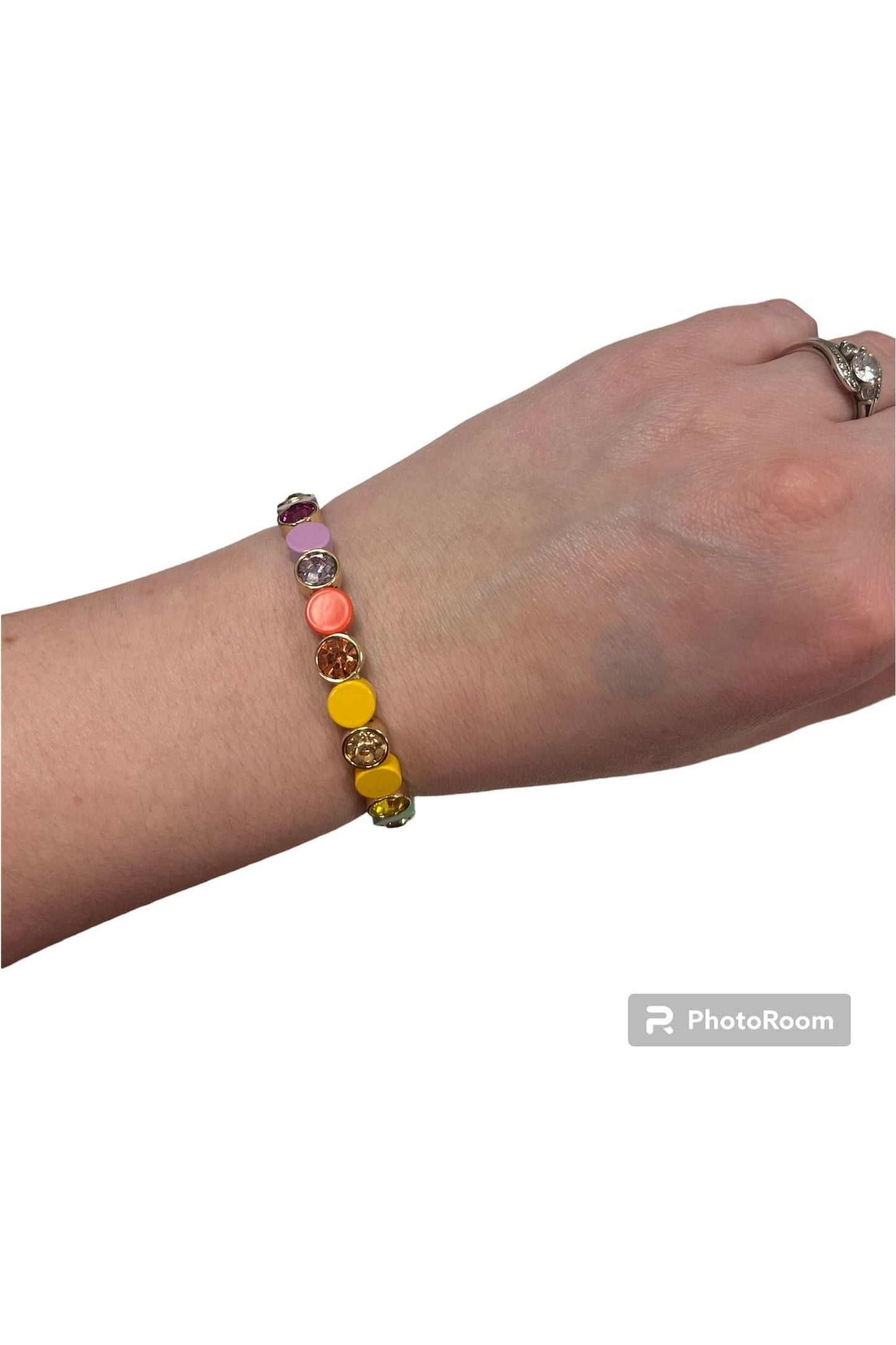 Rainbow Stone & Crystal Bracelet