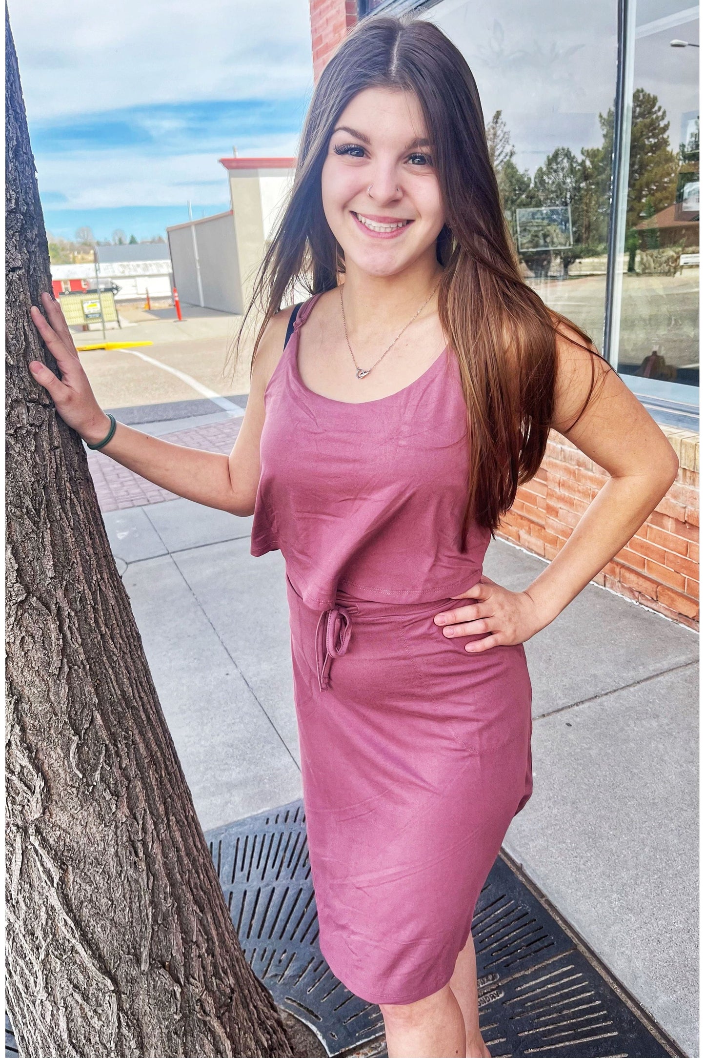 Catamaran Dress - Mauve