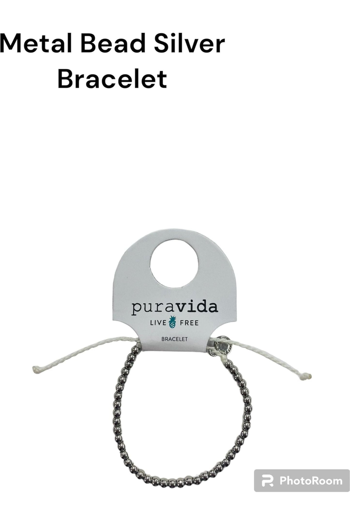 Pura Vida Metal Bead Bracelet