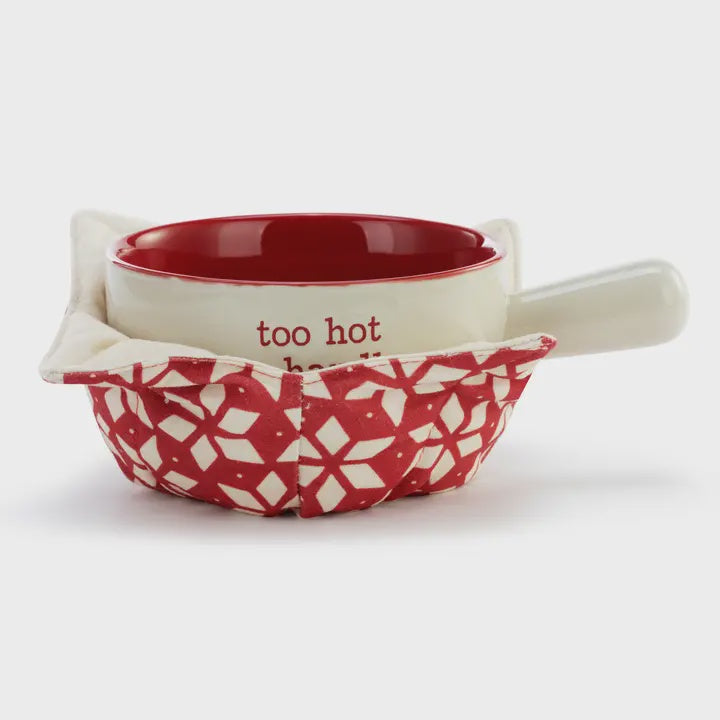 Too Hot Soup Crock and Bowl Cozy