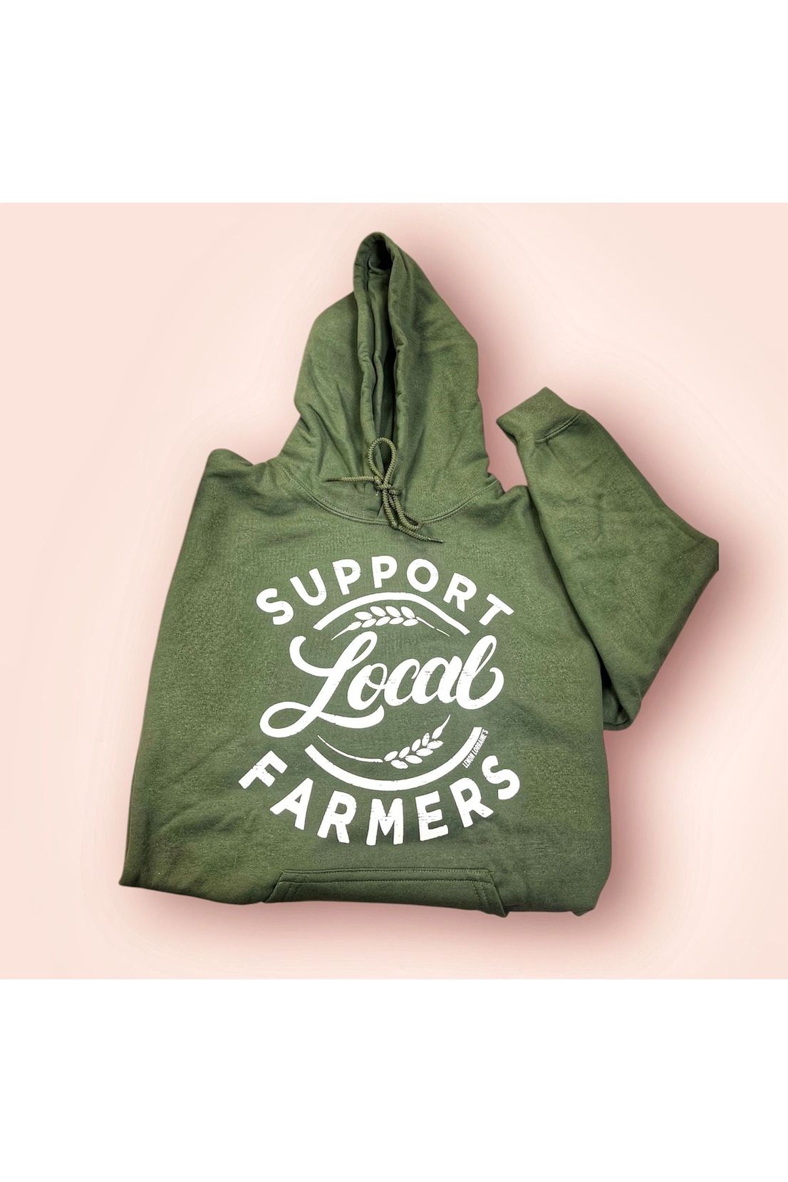 Support Local Farmers Green Hoodie