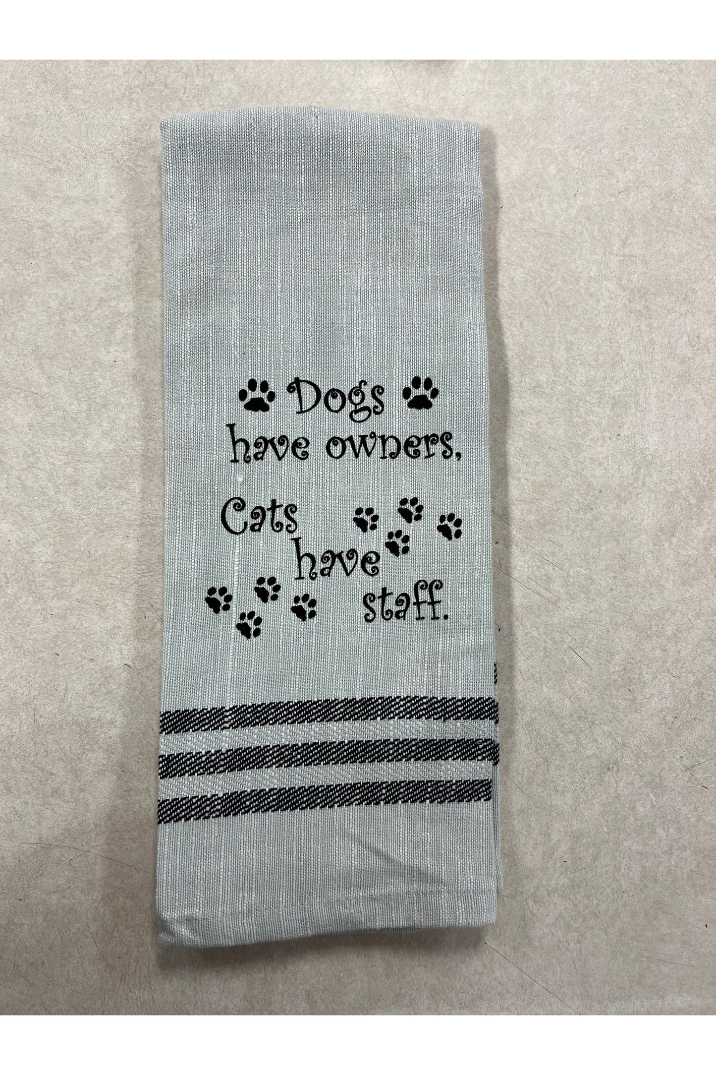 “Dogs Have Owners..” Kitchen Towel