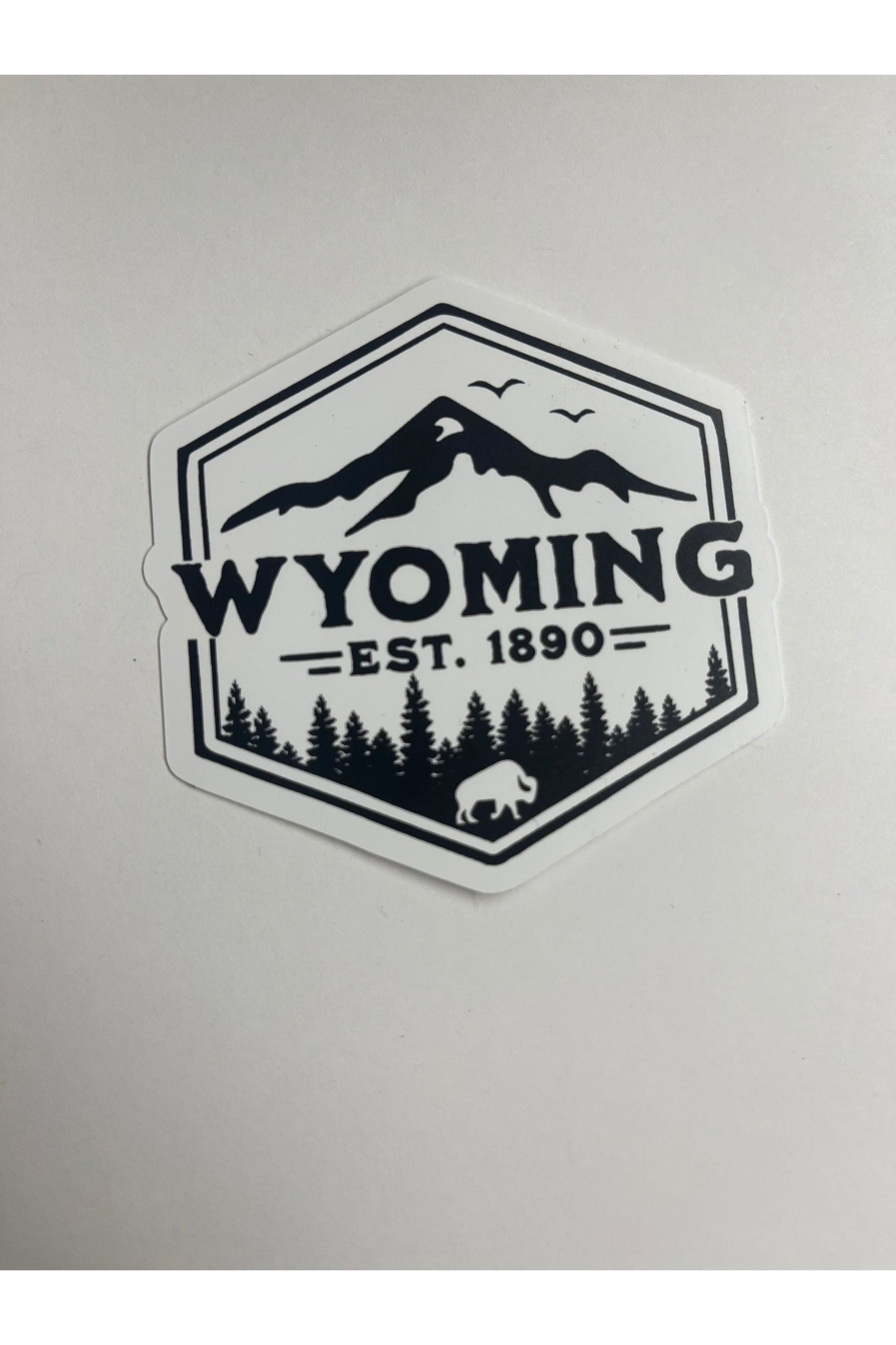 Wyoming Mountain Sticker