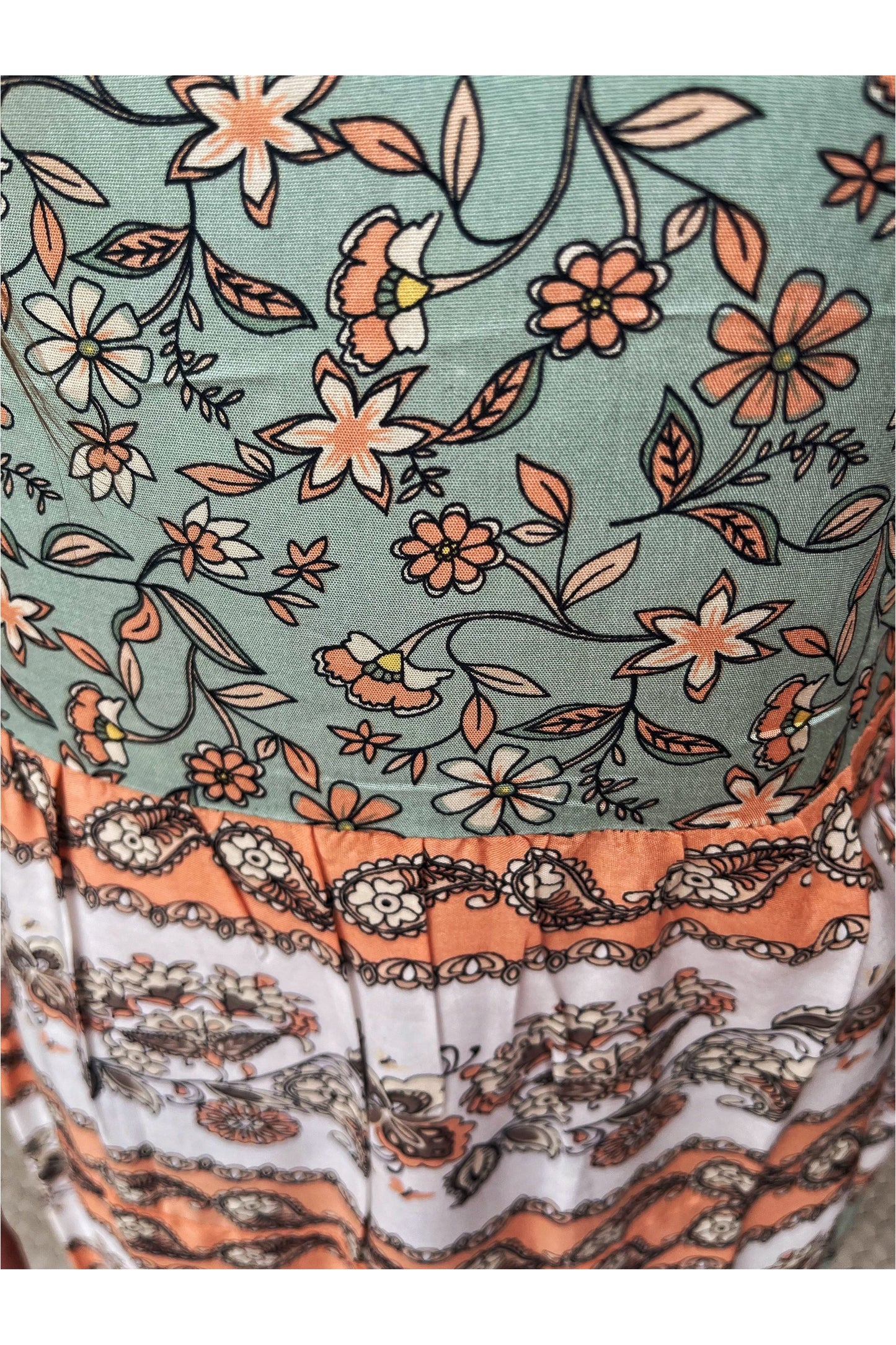 Yak & Yeti Mint Floral Dress