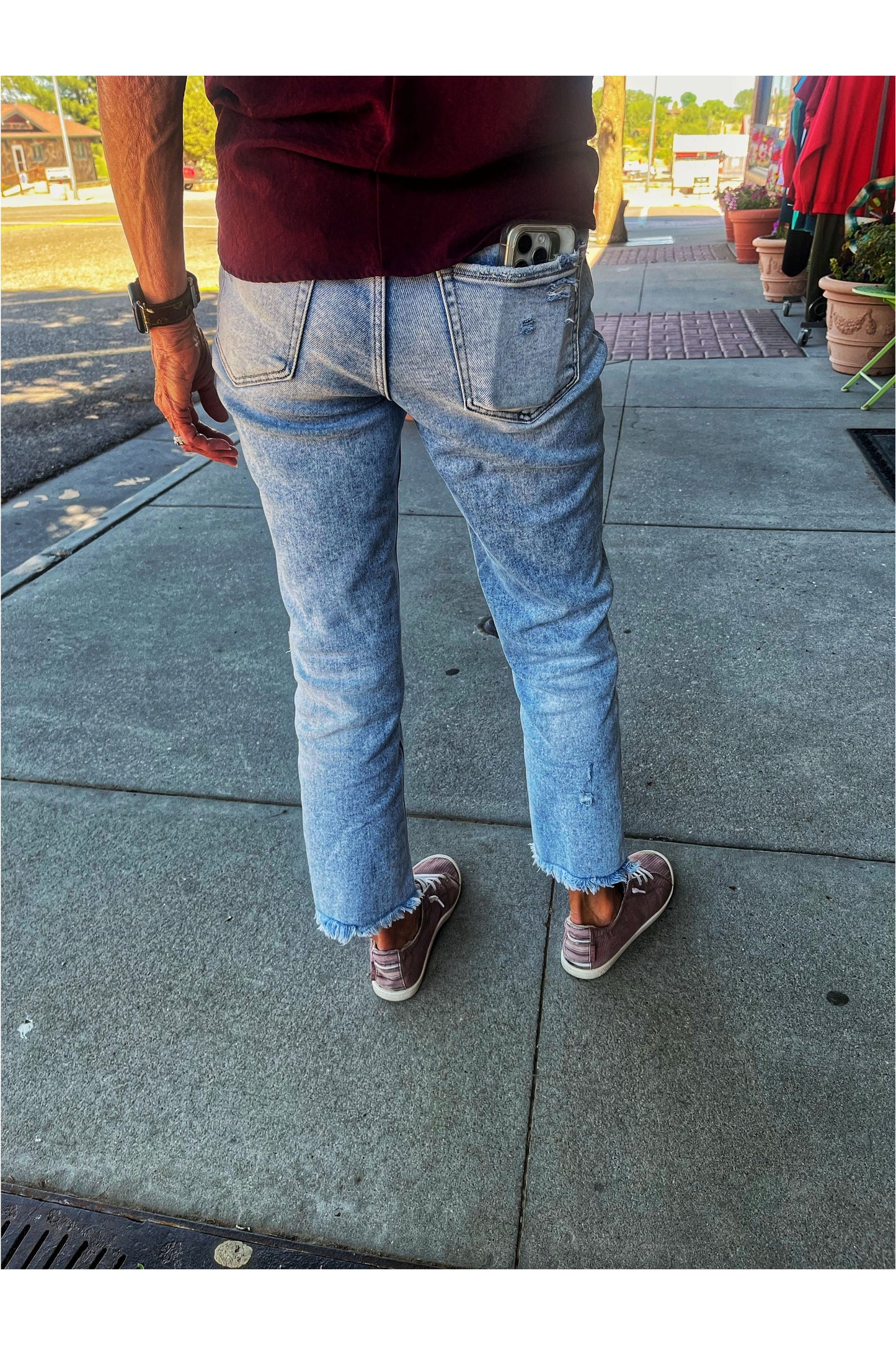 Lovervet High Rise Straight Leg Ankle Pants