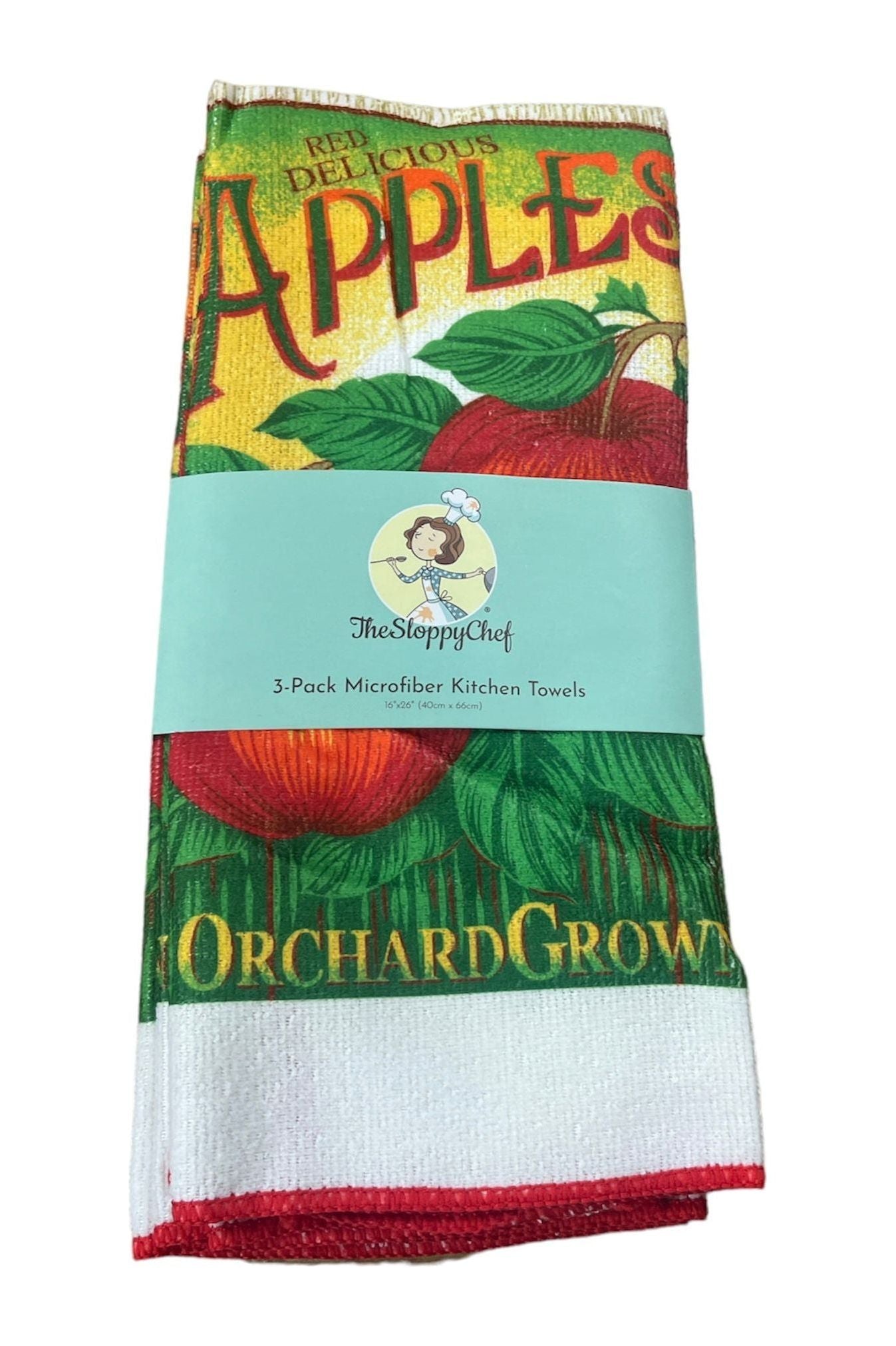 Sloppy Chef Kitchen 3 pk towel and Drying Mat Set