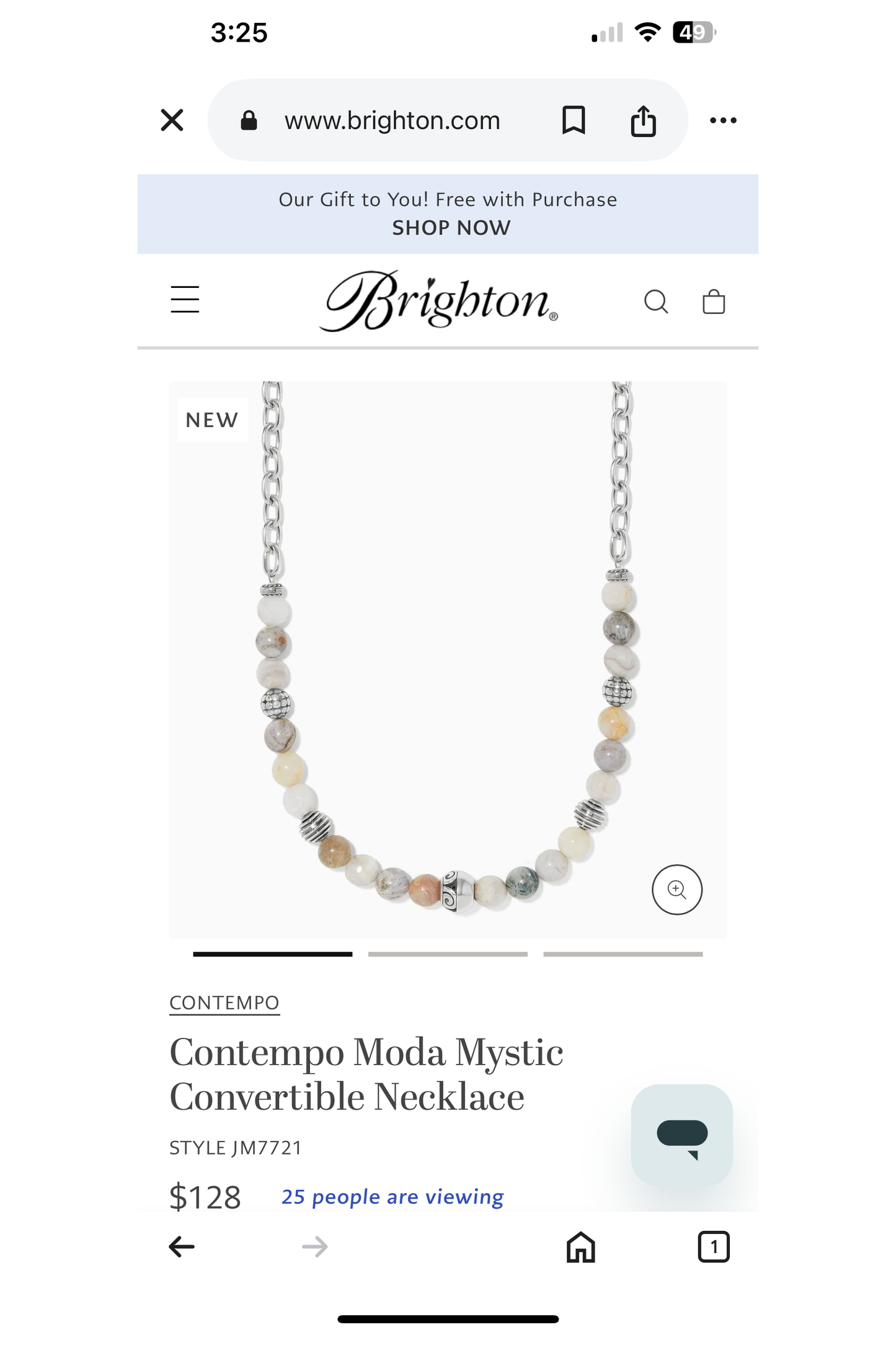 Brighton Contempo Convertible Necklace