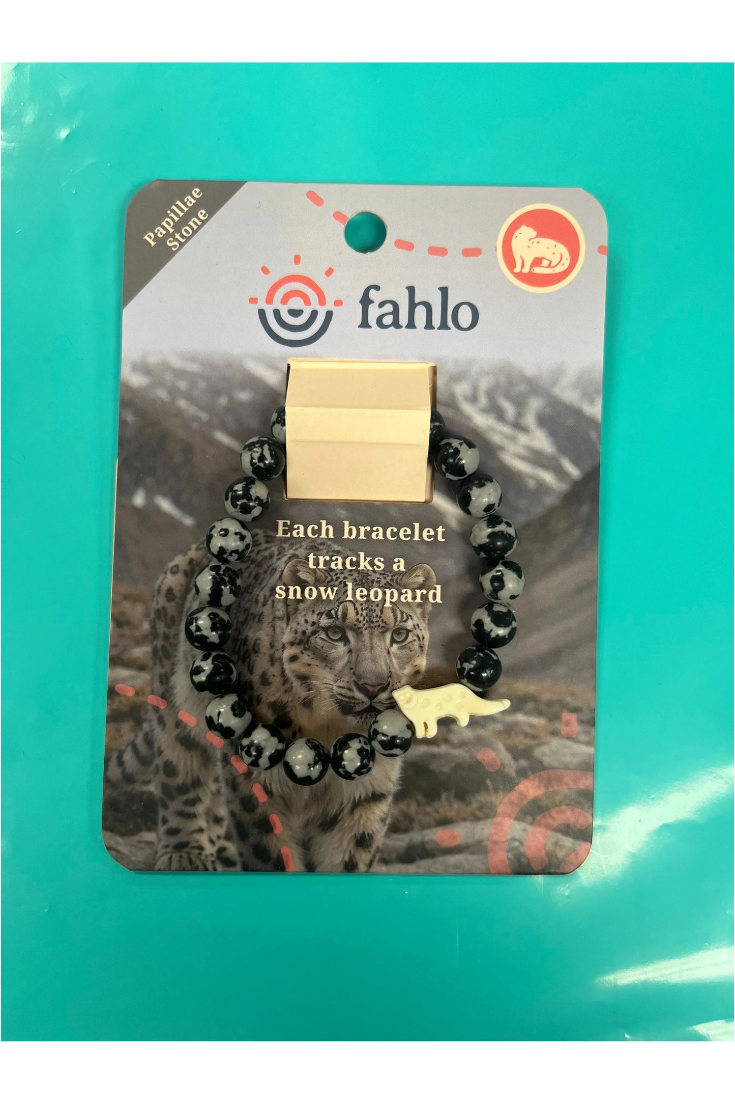 Fahlo tracking bracelet- Snow Leopard