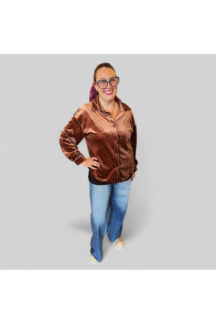 Vervet Wide Leg High Rise Two Toned Jeans