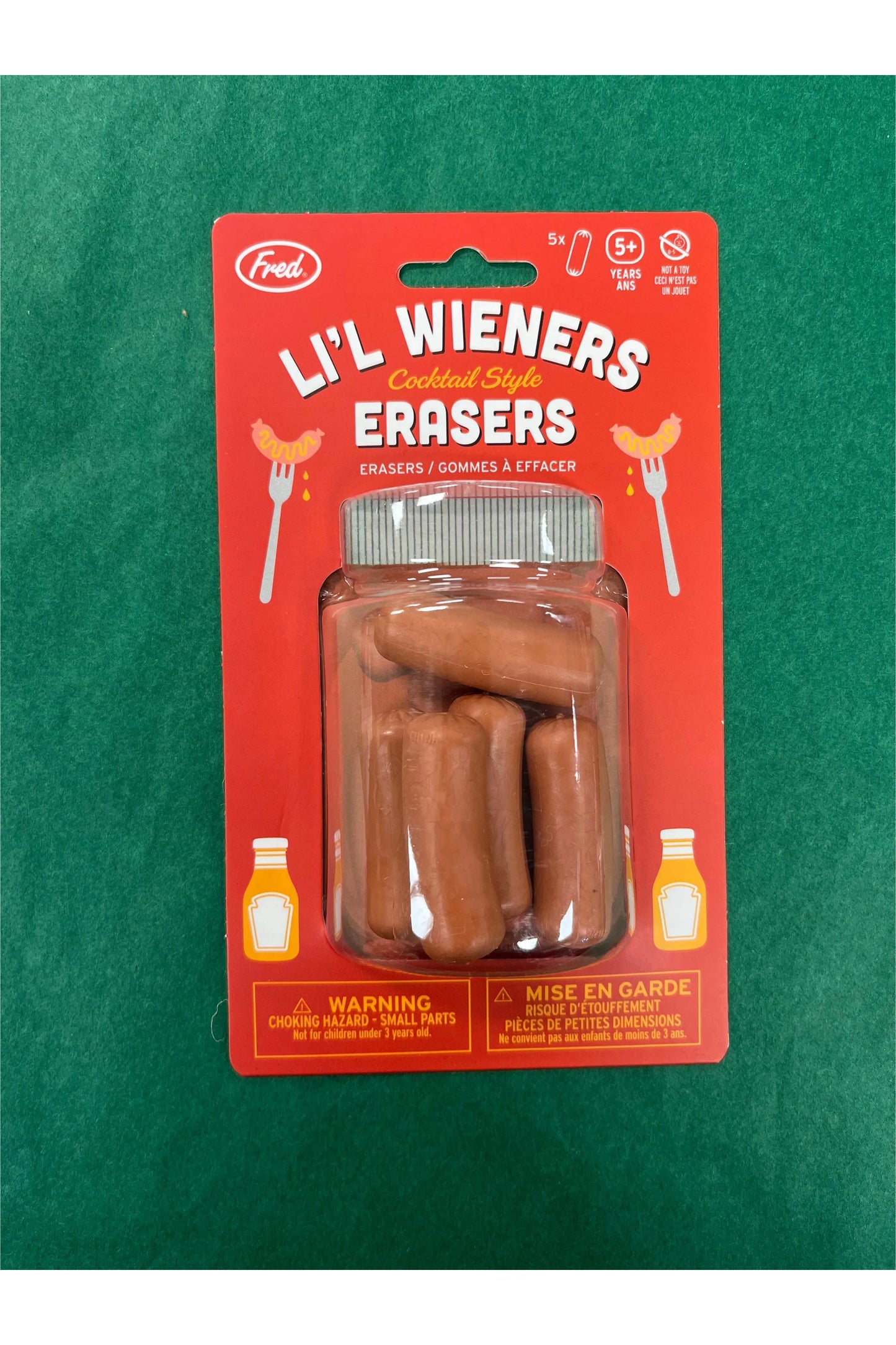hot dog eraser