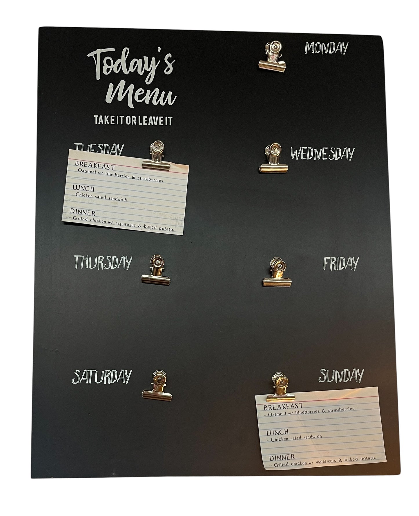 PBK Menu Board
