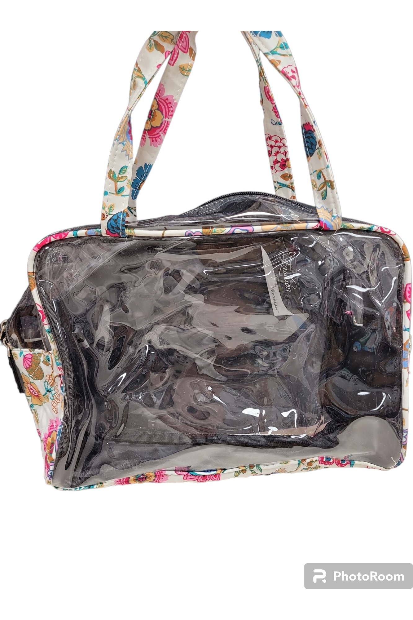 Plastic Floral Makeup Bag