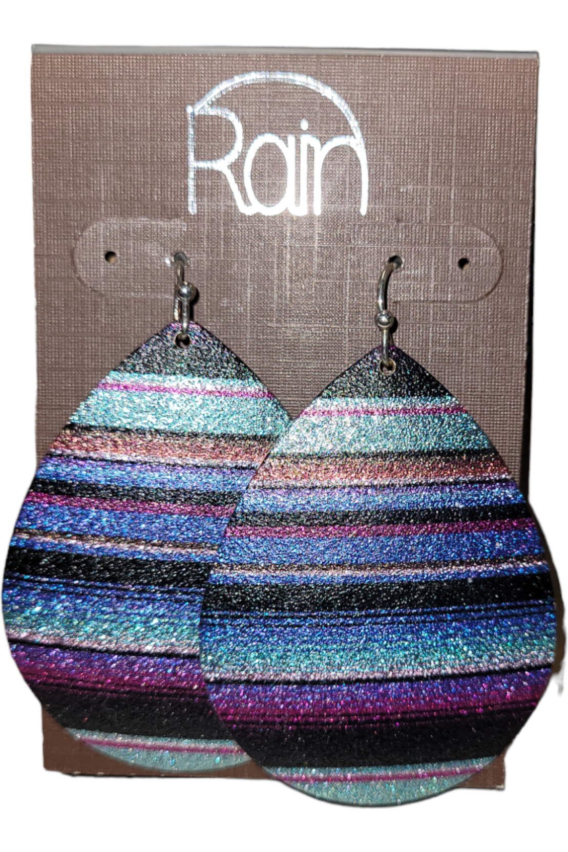 Teardrop Striped Earring