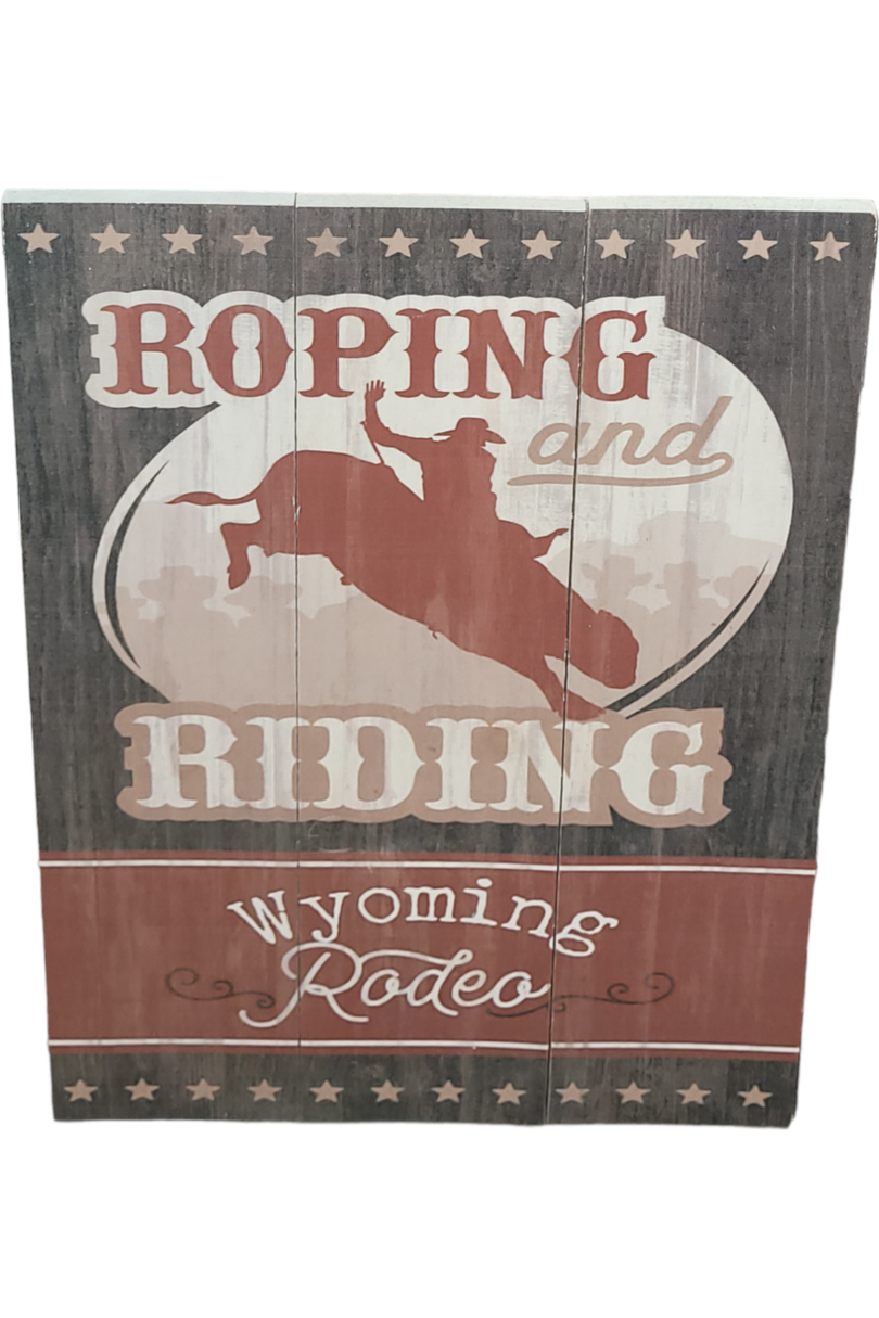 Roping and Riding Sign