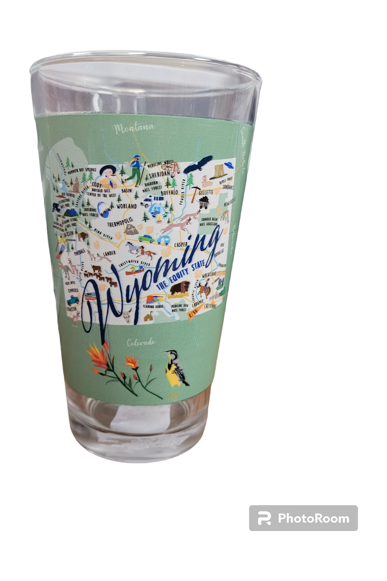 Wyoming Pint Glass
