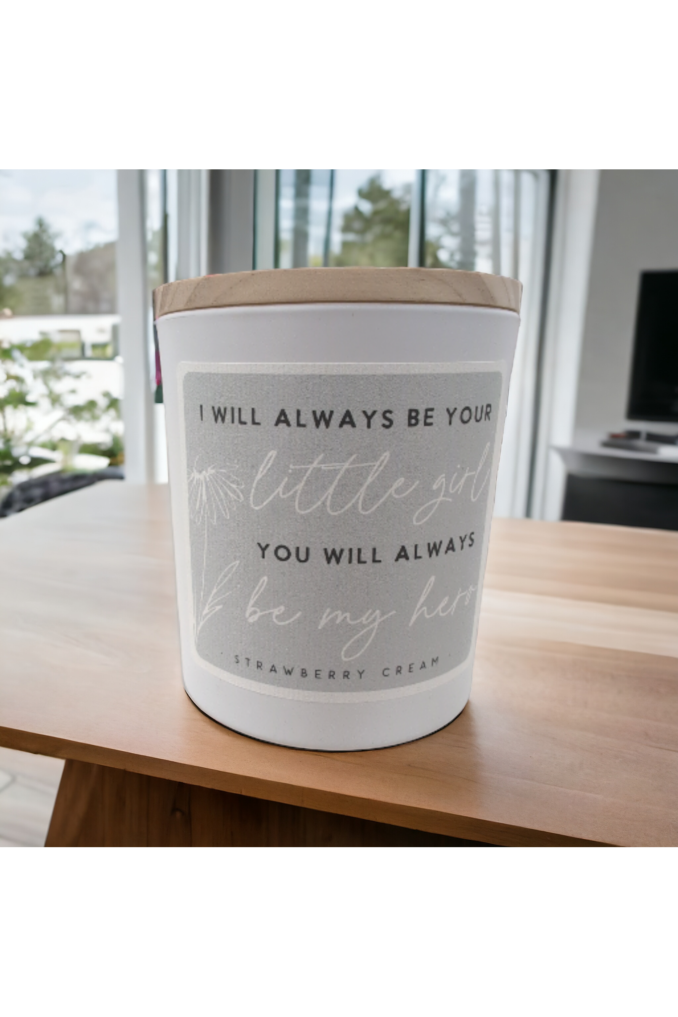 Little Girl Hero Candle - Strawberry Cream
