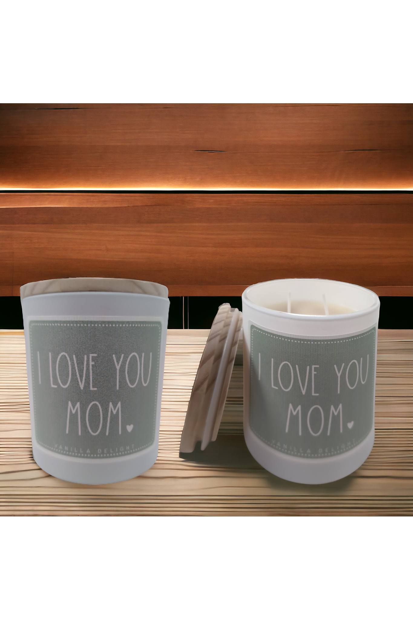 Love You Mom Candle - Vanilla Delight