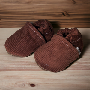 Trendy Baby Moccasins - Brown Suede
