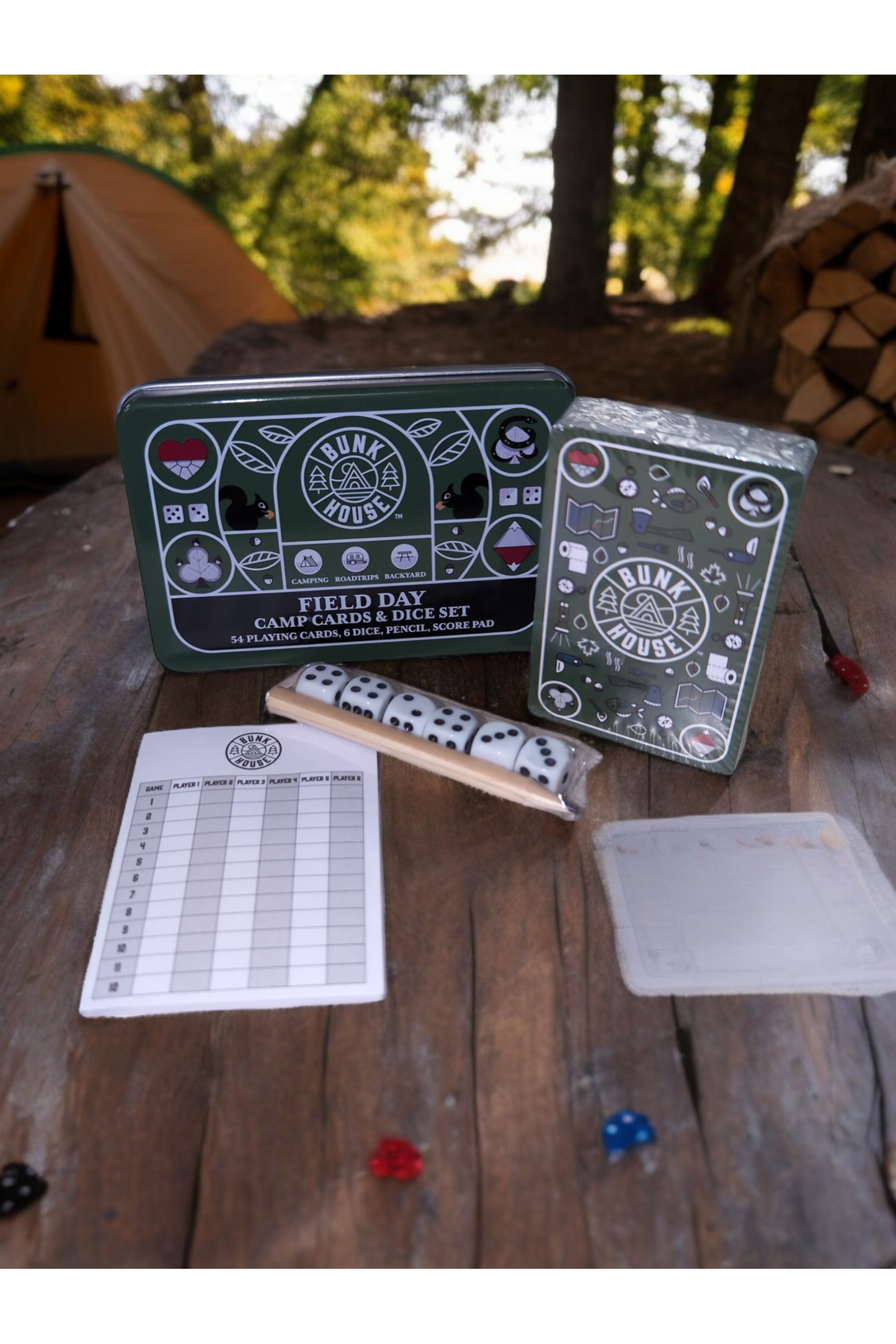 Field Day Camp Cards & Dice Set