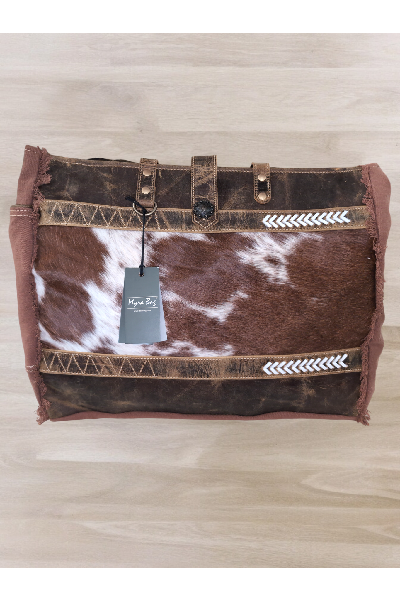 Myra Salt N Pepper Canvas & Hairon Bag