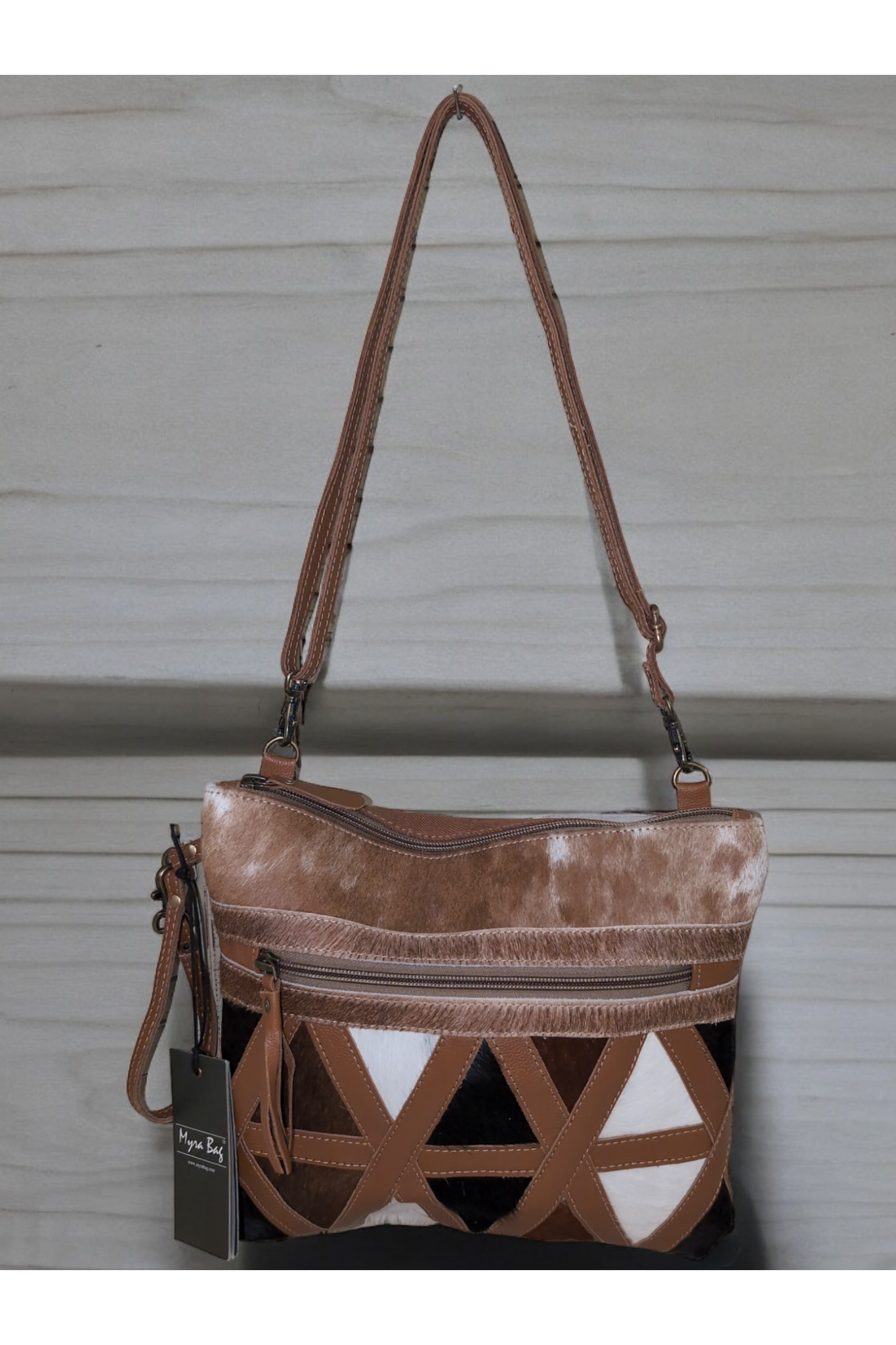 Myra Dakota Plains Hairon Canvas Bag