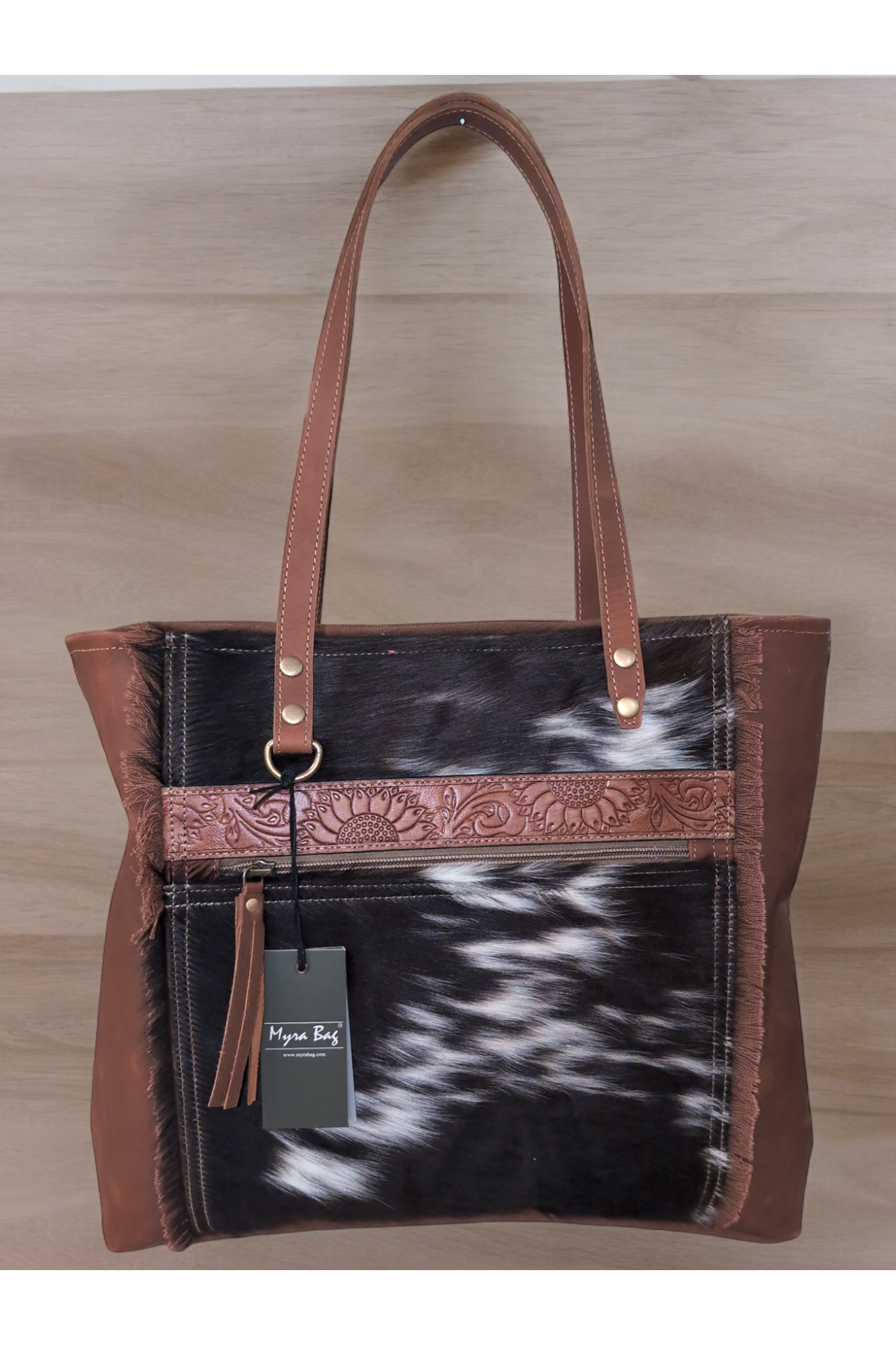 Myra Oakley Specks Canvas & Hairon Bag