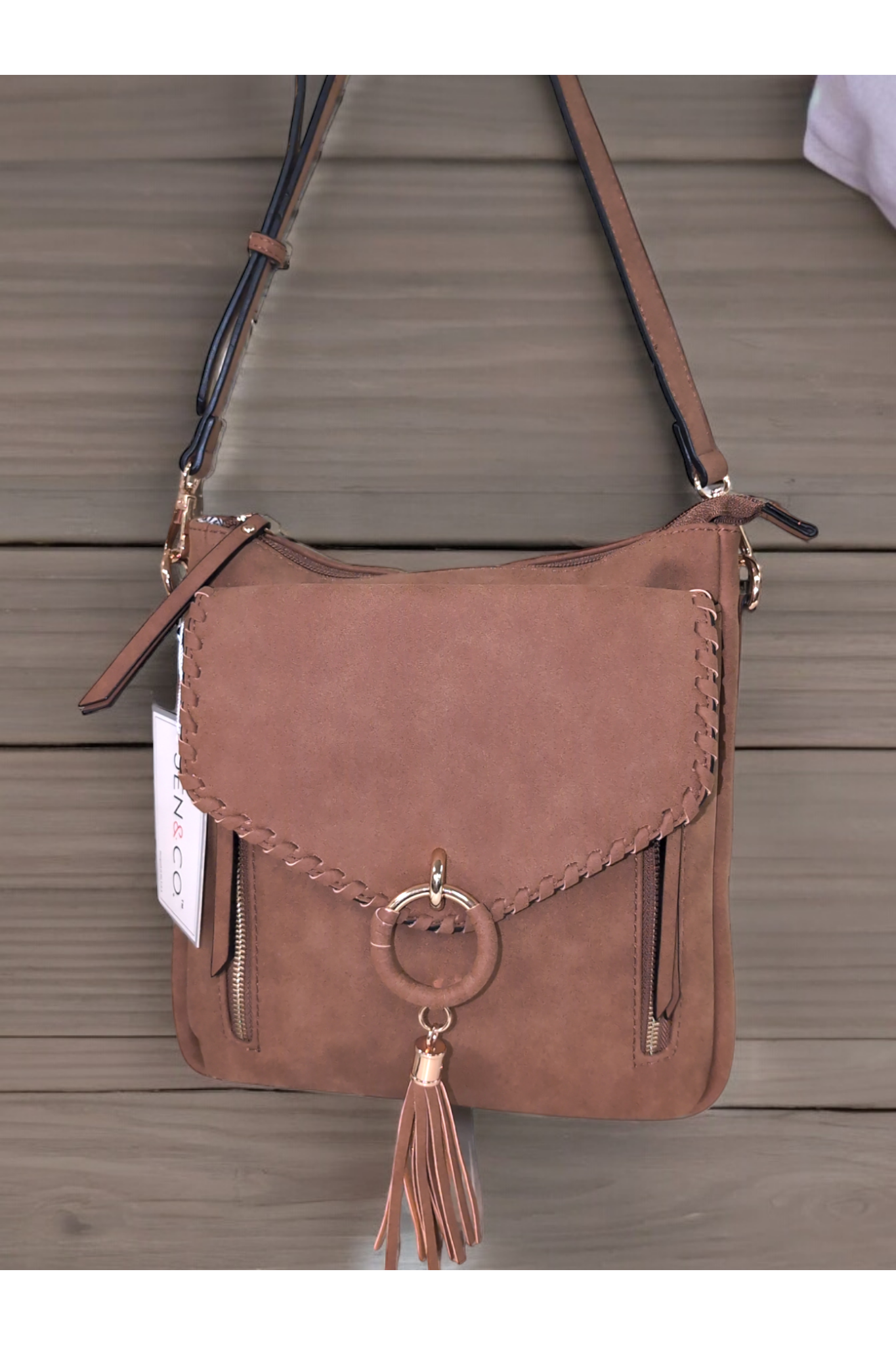 Jen & Co Layla Suede Crossbody