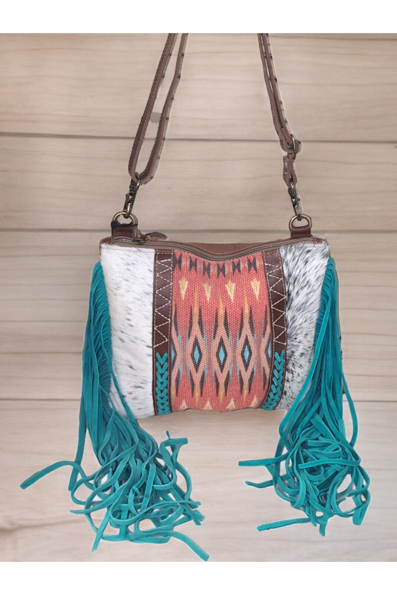 Myra Blaze Rider Fringed Small Crossbody Bag
