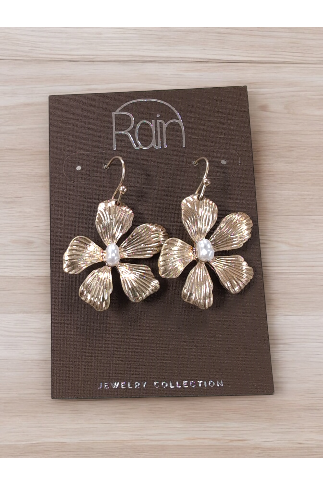Gold Flower Earrings