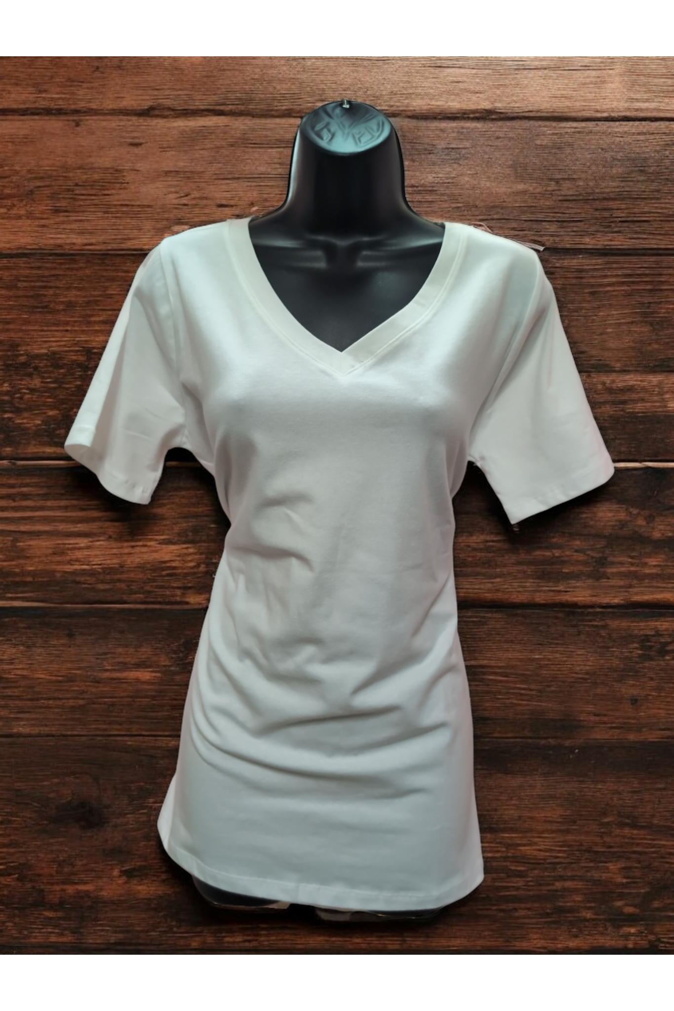 Basic White Vneck