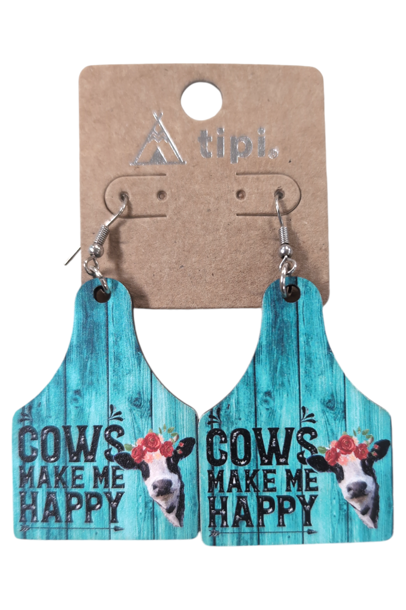 Cows Make Me Happy Earrings