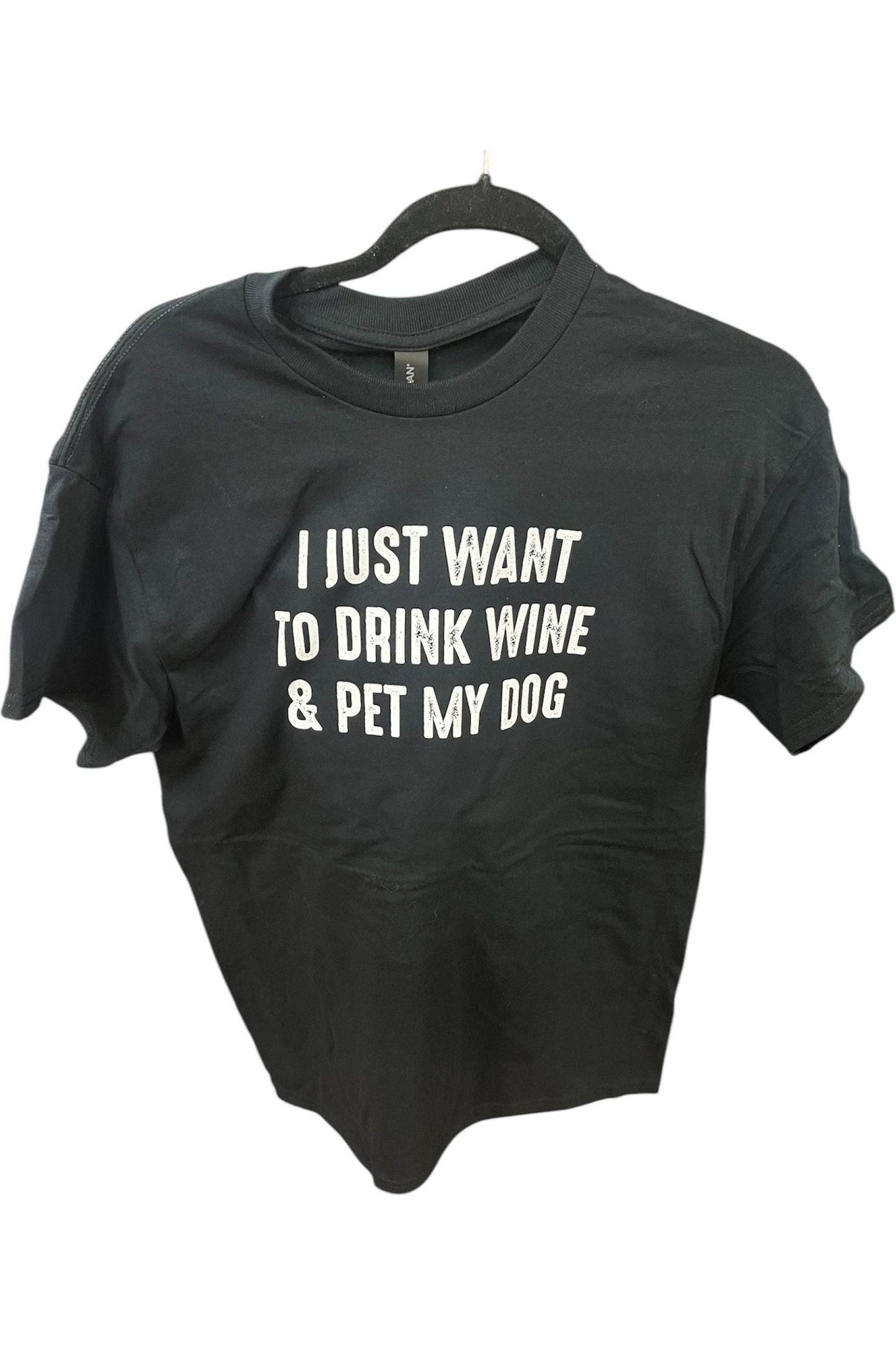 Drink Wine & Pet My Dog T-Shirt