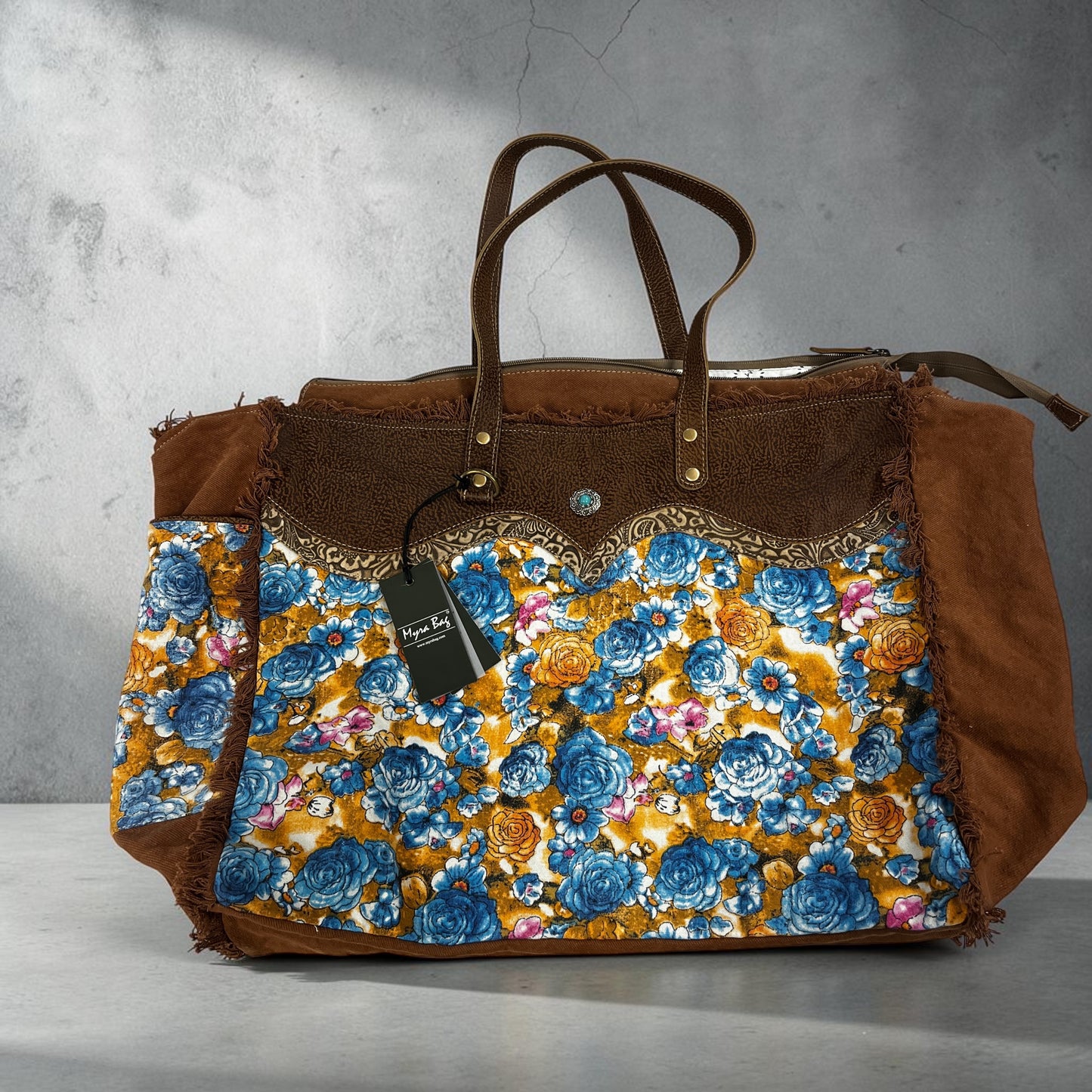 BLue Ridge Blooms Weekender Bag-S6794