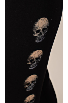 Vocal Black Skull Leggings