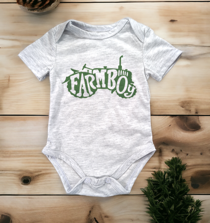 Farm Boy Onesie Baby Clothing