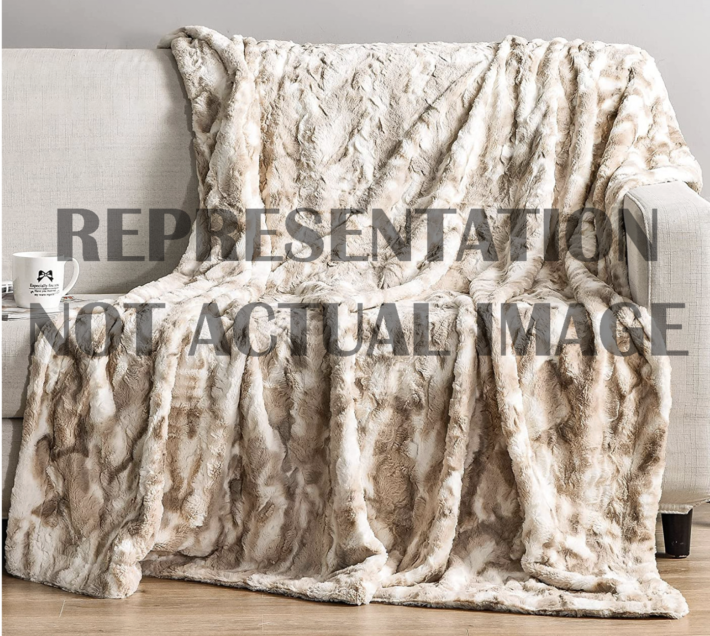 OS Minky Luxe Faux Fur Throw