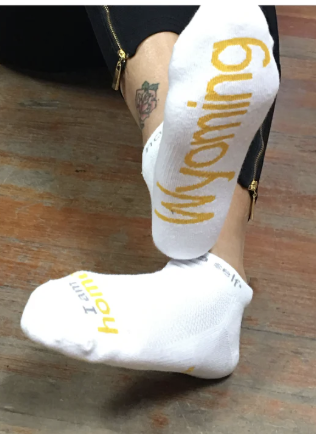 I am home Wyoming Socks-Medium