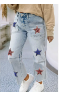 4th of July Sequin Shift Jeans