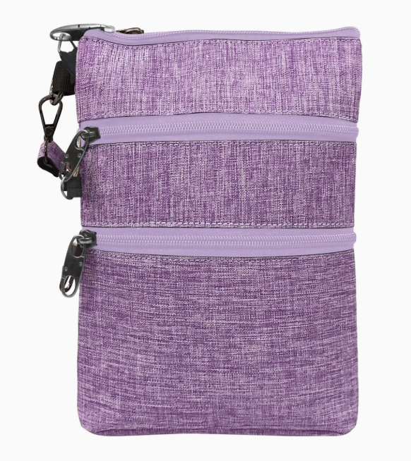 NuPouch Anti-Theft 3 Zipper Crossbody