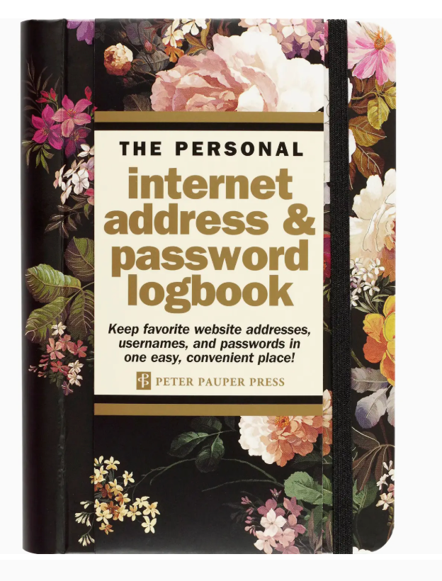 Internet Address & Password Book