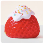 strawberry shaped squishy toy