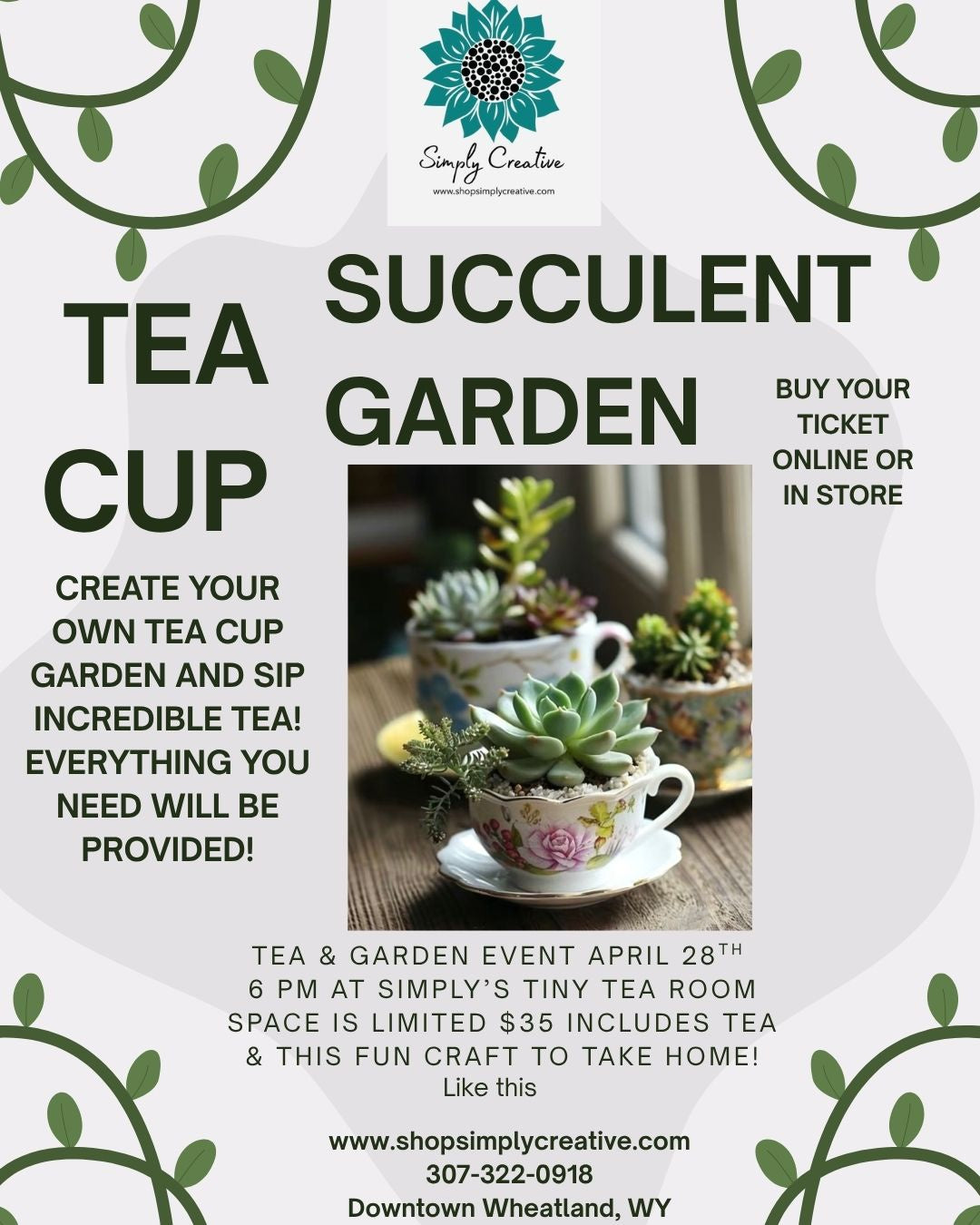 Tea Cup Garden & Tea Class