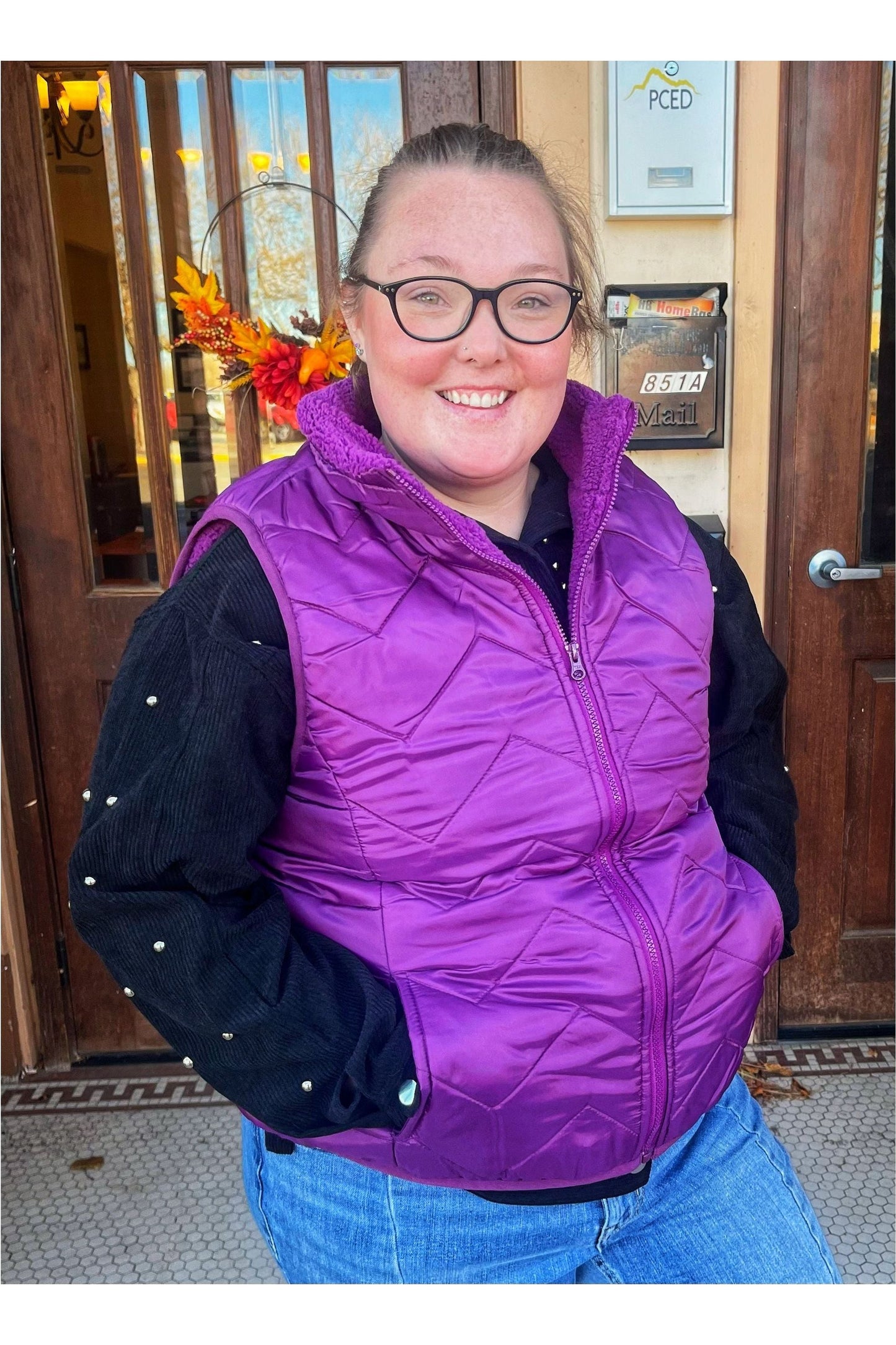 purple vest