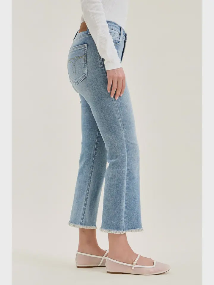 JB MR Kick Flare w/ Frayed Hem