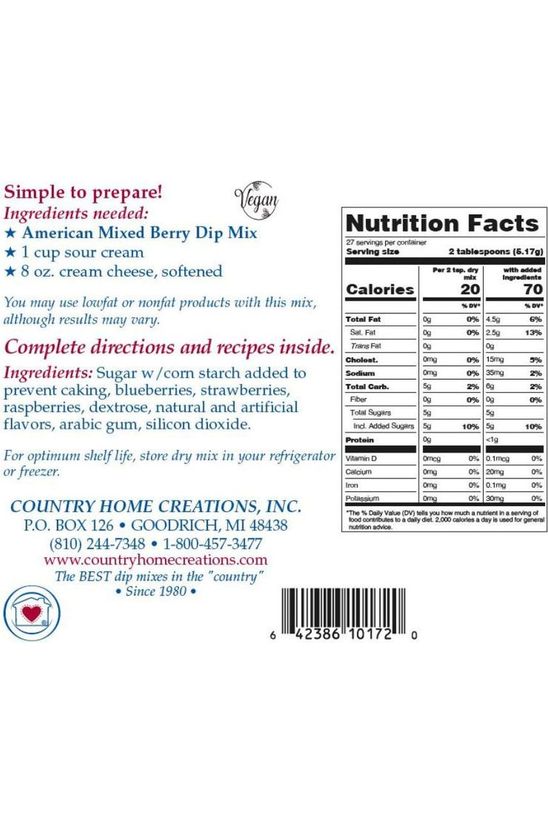 American Mixed Berry Dip